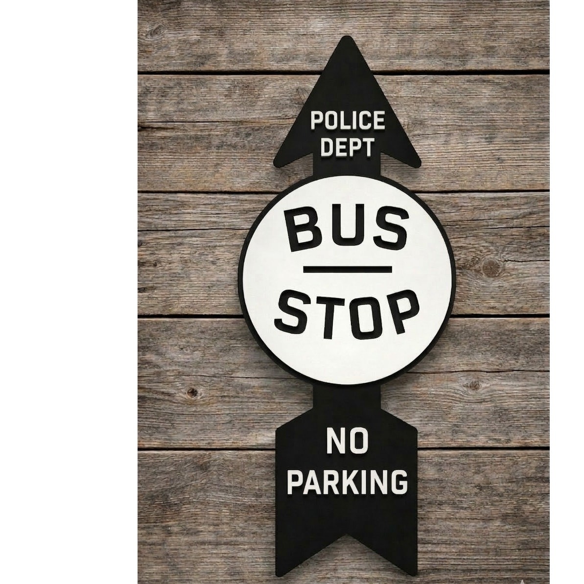 Police Department Bus Stop No Parking Sign New York City Road Highway Freeway