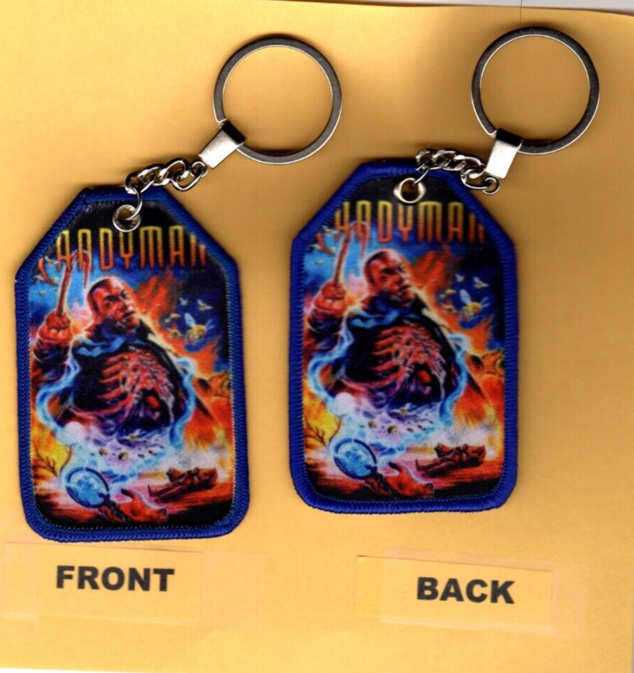 CANDYMAN   SUBLIMATION  Key Chain APPROX SIZE 3.5X2.25"