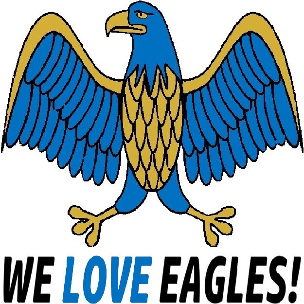 30 Custom Blue Eagle Art Personalized Address Labels