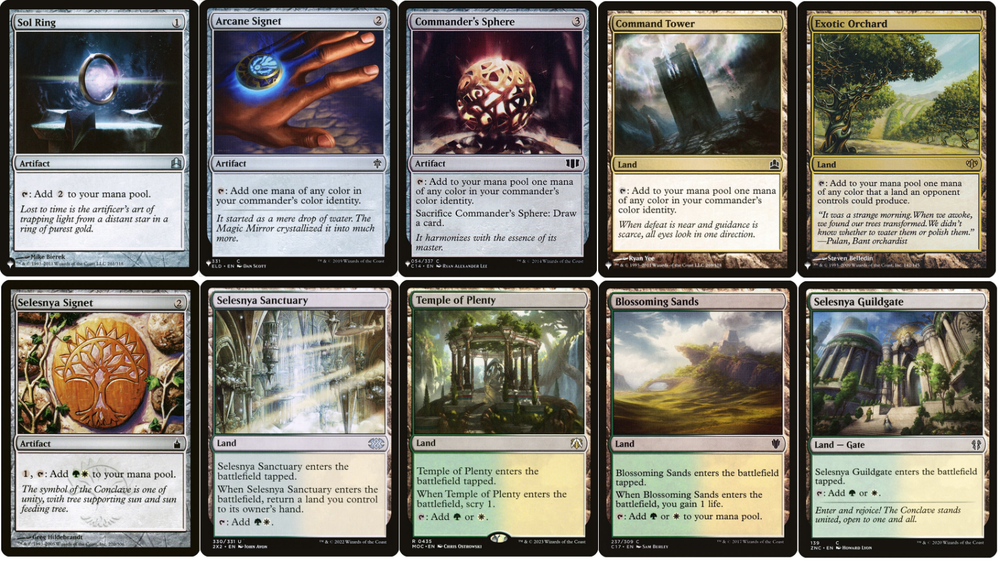 SELESNYA Commander Deck Builder Starter Pack Kit Green/White MANA Land Artifact