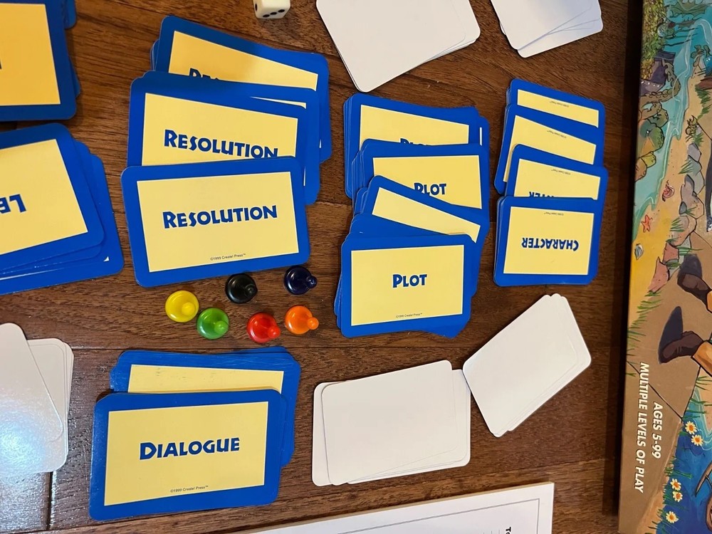 COMPLETE Create A Story Creative Writing Board Game Homeschool 1999 Create Press
