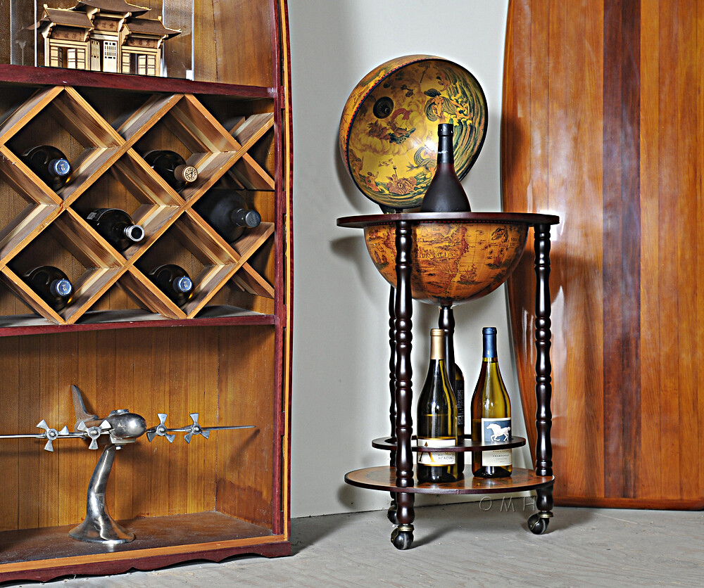 Nautical Globe Bar Table