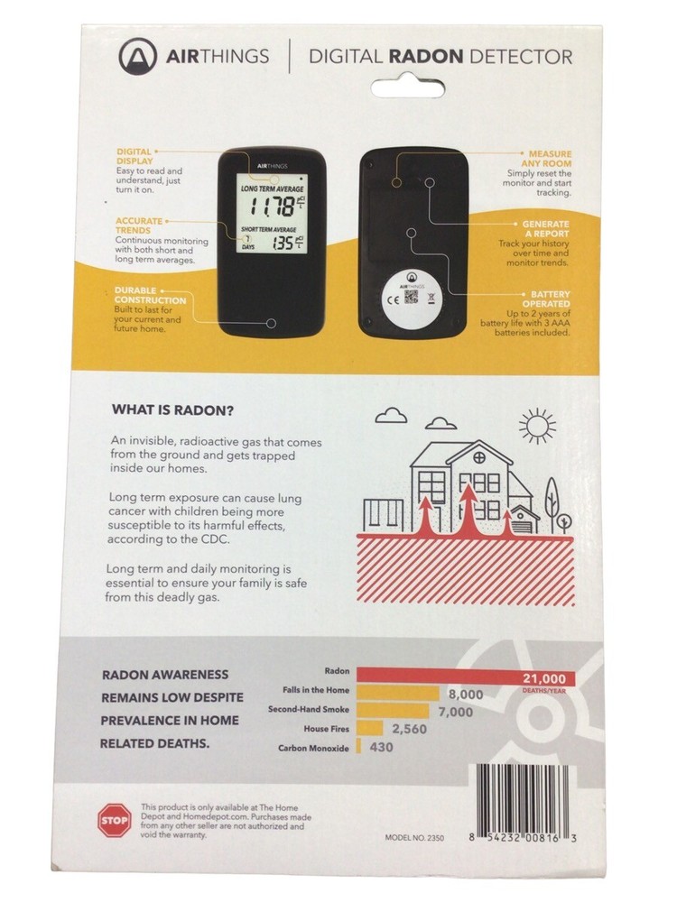 AIRTHINGS DIGITAL RADON DETECTOR (CW2047806)