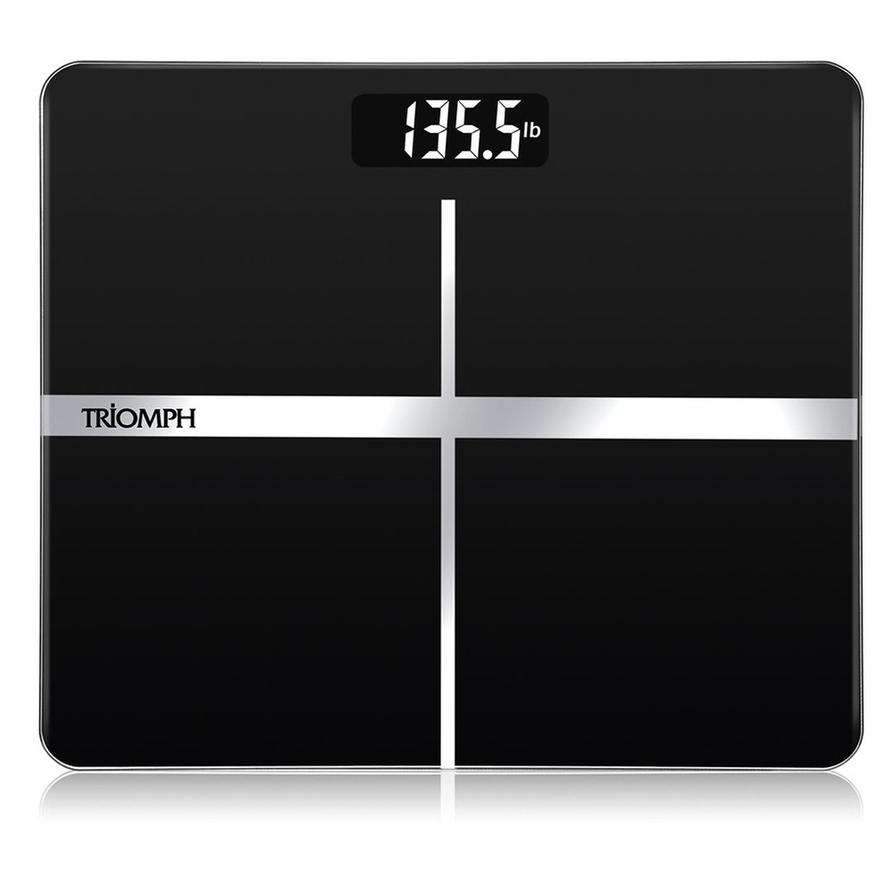 Triomph Precision Digital Body Weight Bathroom Scale with Backlit Display, St...