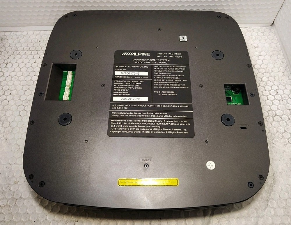 Alpine PKG-RSE2 DVD Rear Seat Entertainment Package 10.2" Screen