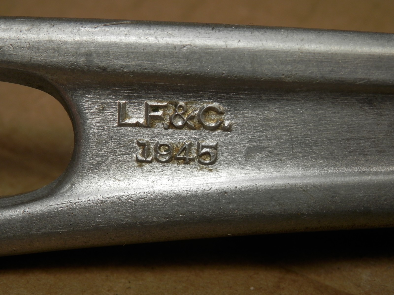 1945 U.S. Army WWII Field Kitchen Knife, Landers, Frary & Clark, Aluminum Handle