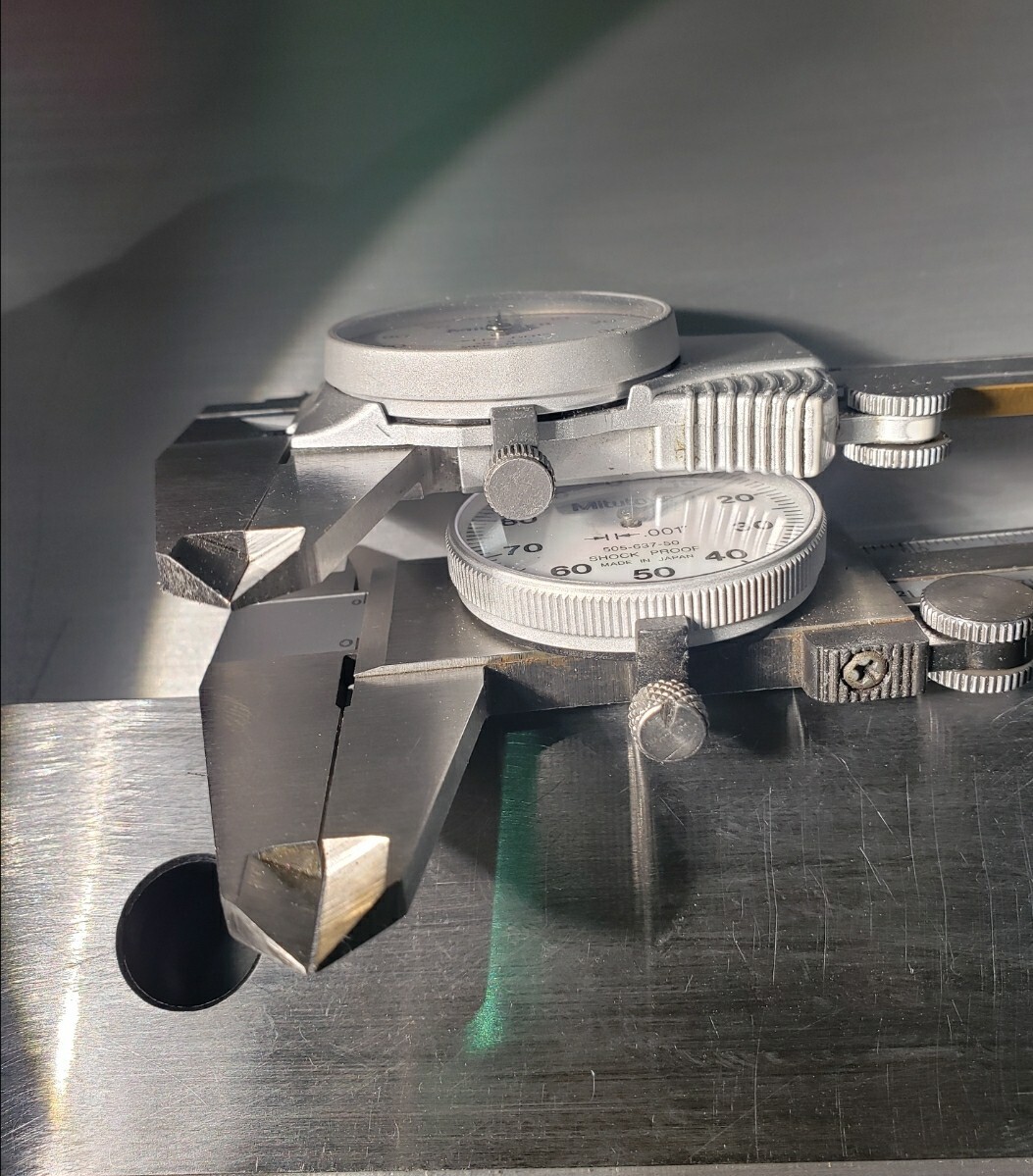 Crystal Cover Bezel lens Mitutoyo Dial Caliper series 505-637-50 Made in USA.