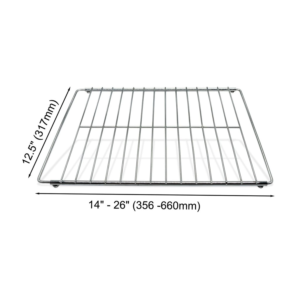 Evecad Universal Adjustable Wire Oven Rack, Extendable Baking 14.5"-25.5"