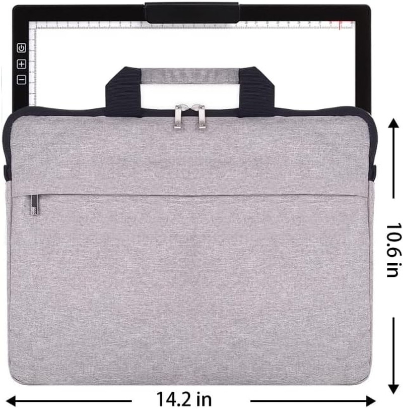 Rechargeable A4 LED Light Pad with Padded Case, Tracing Light Box w/Riser Stands