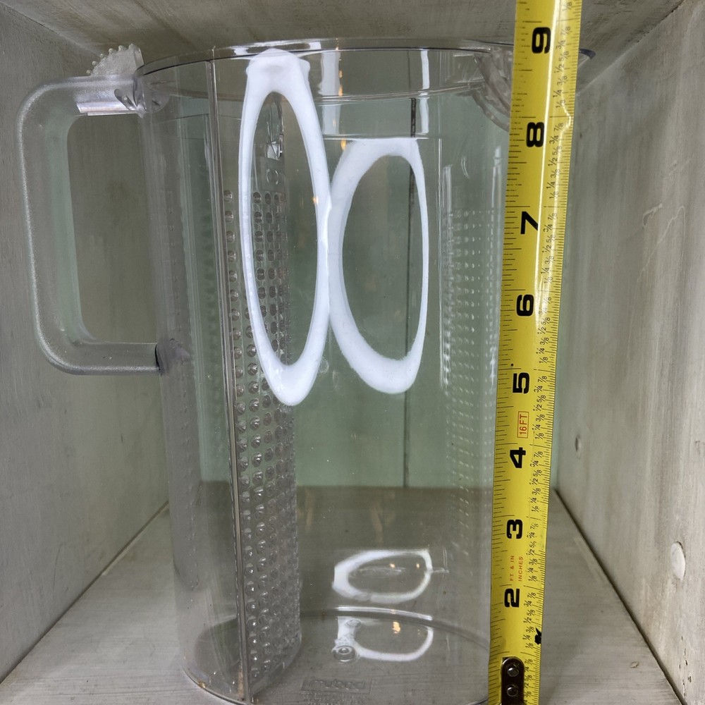 Bodum Ceylon Iced Tea Pitcher Glass Carafe w Infuser Insert Clear EUC