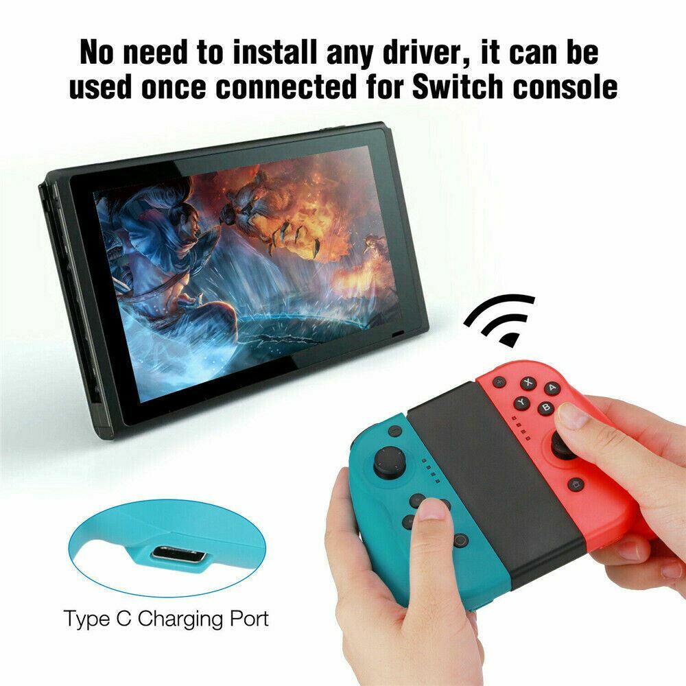 For Nintendo Switch /Switch Lite (L/R) Wireless Bluetooth Controllers With Grib