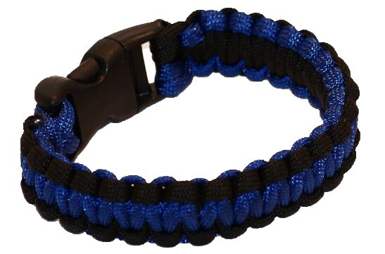 (2) Pack 9" Police Paracord (Thin Blue Line)