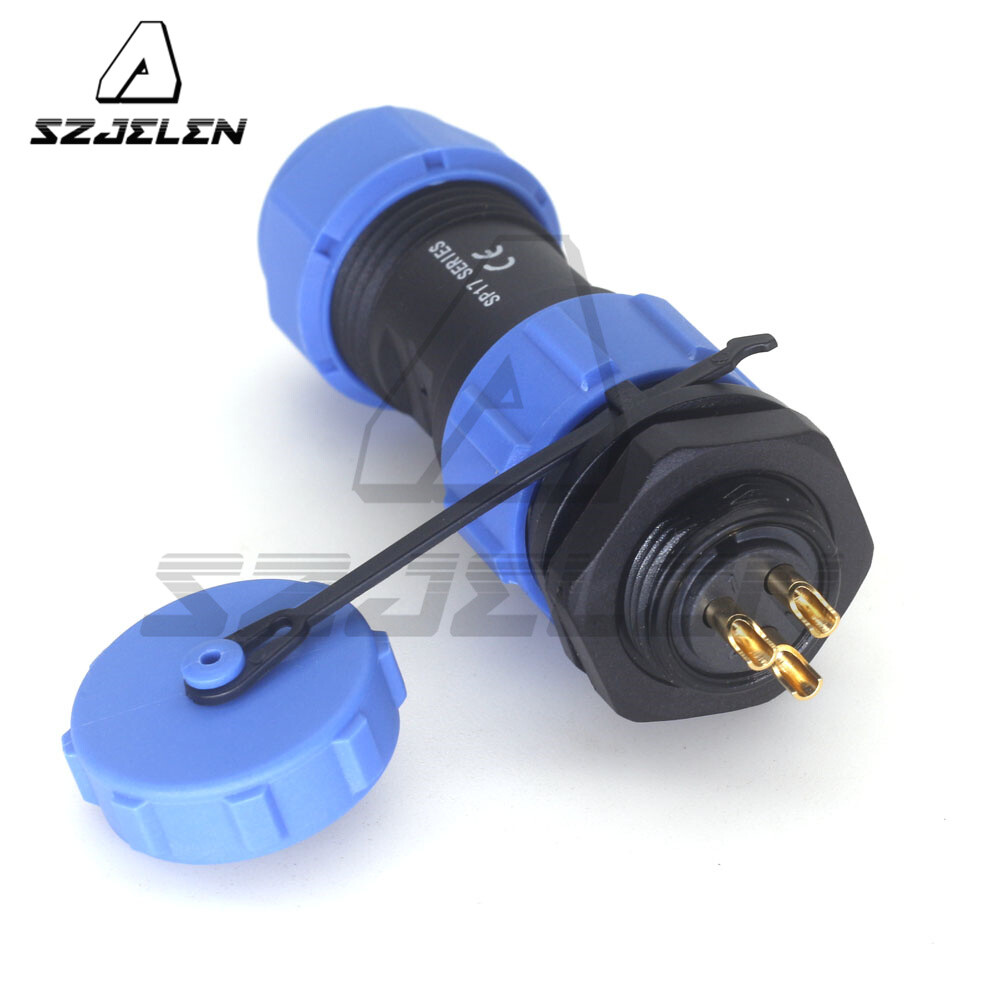 SP17 3Pin Panel Mount Wire Connector,IP67 Waterproof Cable Connector Plug Socket