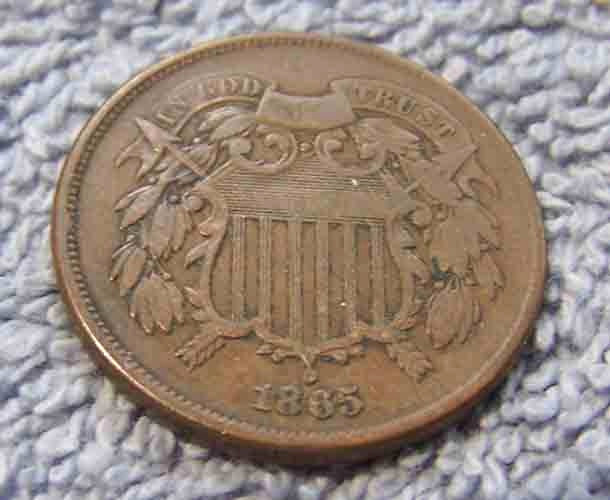1865 2 cent piece