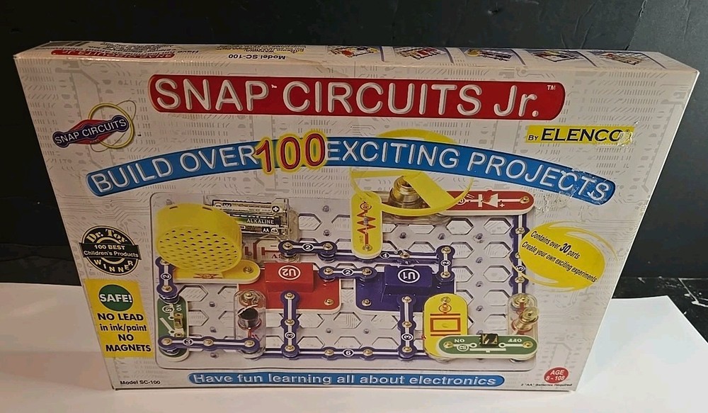 New, ELENCO Snap Circuits Jr.  100 Experiments Electronics Discovery Kit