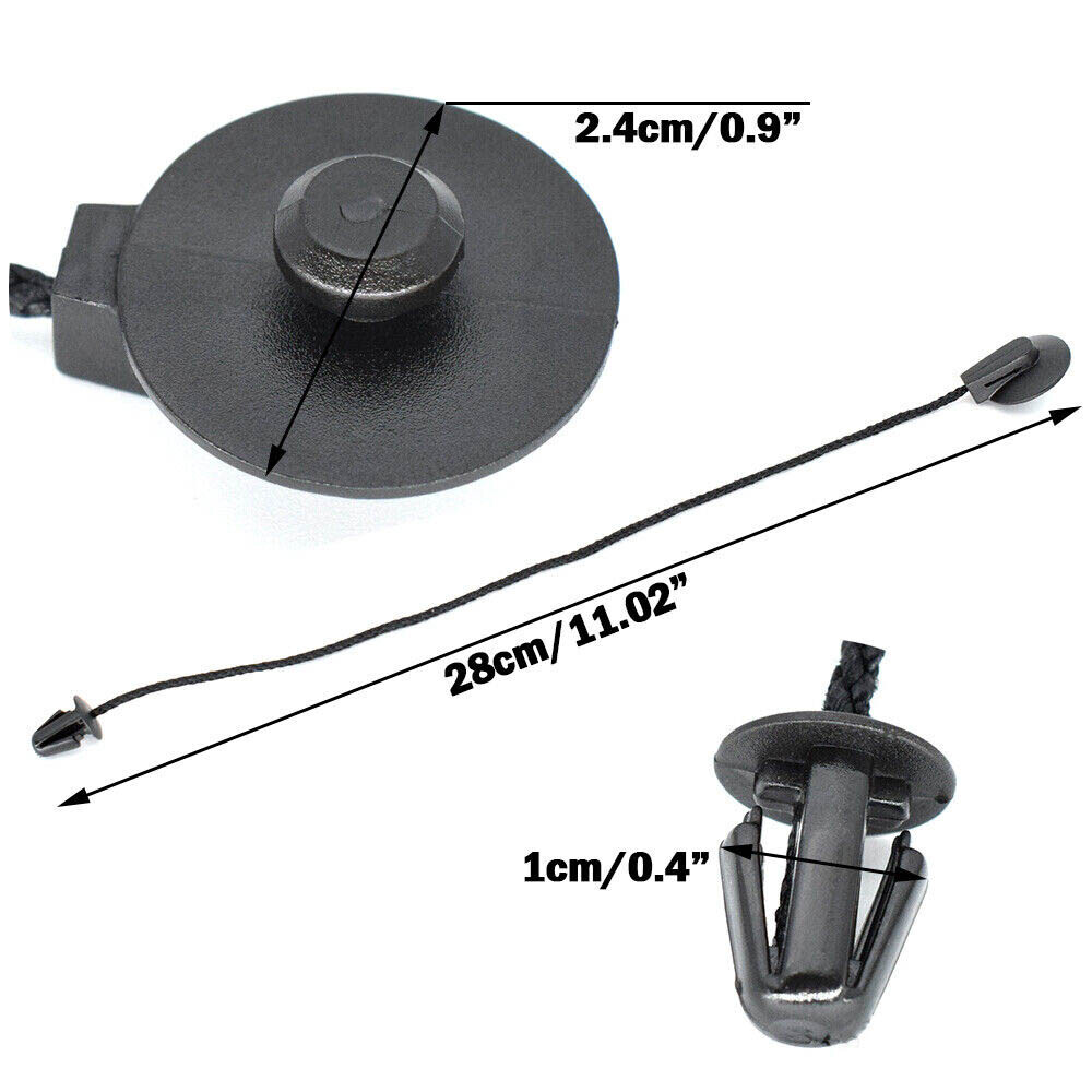 2Pcs 28cm Rear Trunk Tonneau Hatch Cover String For 2012-17 Ford Focus Hatchback