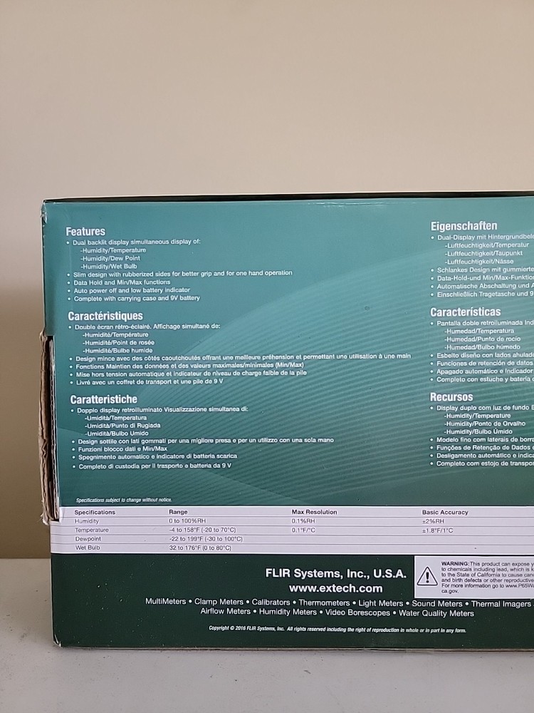 Extech RH390 Precision Psychrometer
