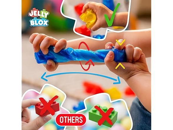 Jelly Blox Construction Site Set | Includes 75 Pieces