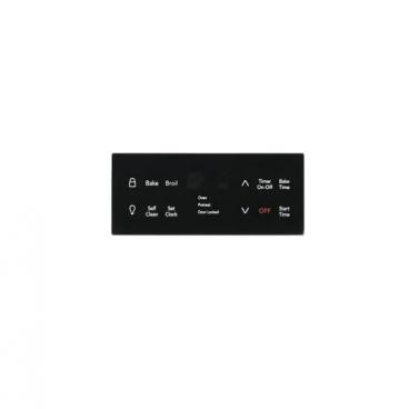 Electrolux 316419388 Overlay EOC Black ES335 1/2" Plastic Control Panel