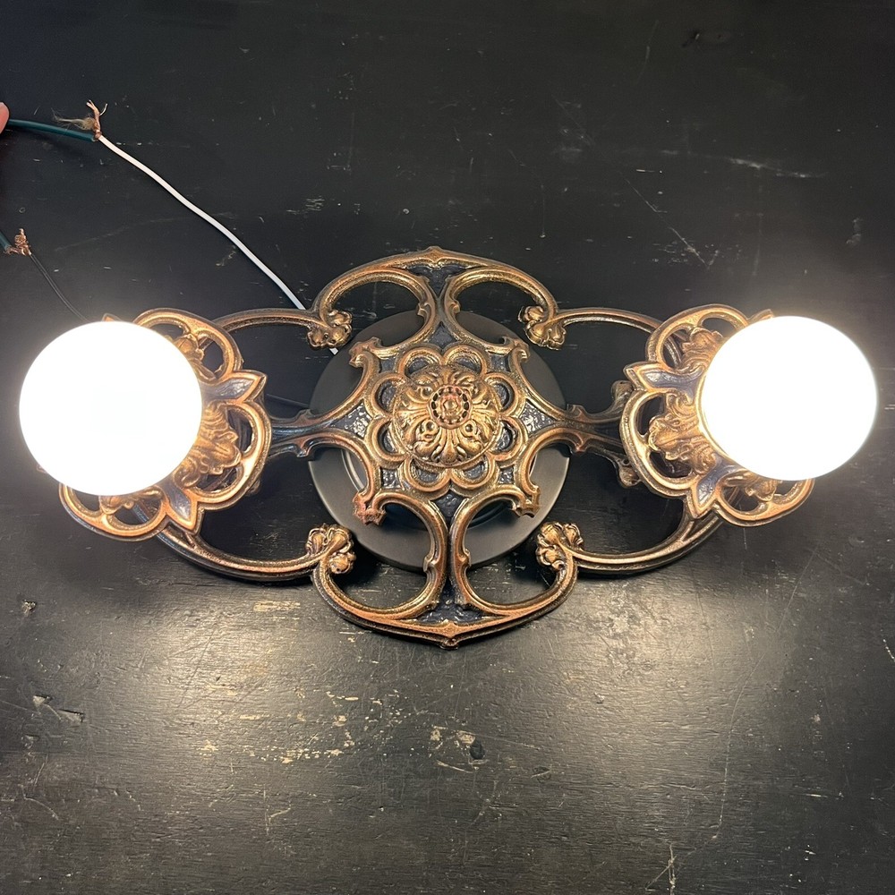 Flush Mount Double Socket Rewired Beautiful Nice 82C