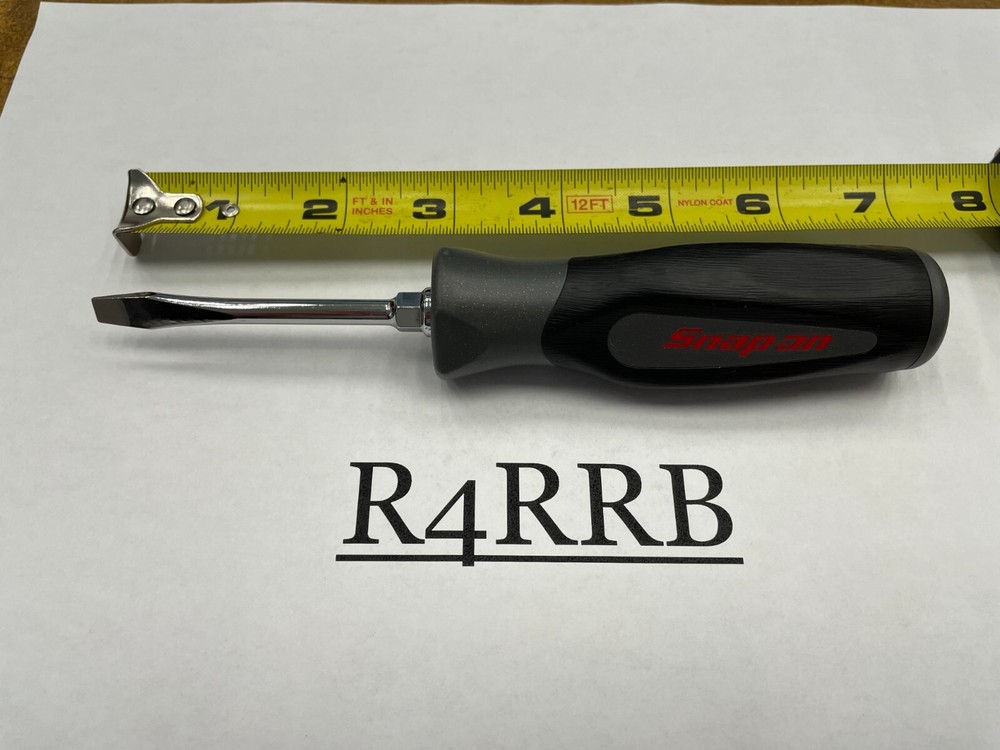 Snap-on Tools NEW DARK TITANIUM 7/32" Soft Grip Flat Head Screwdriver SGD2BDT