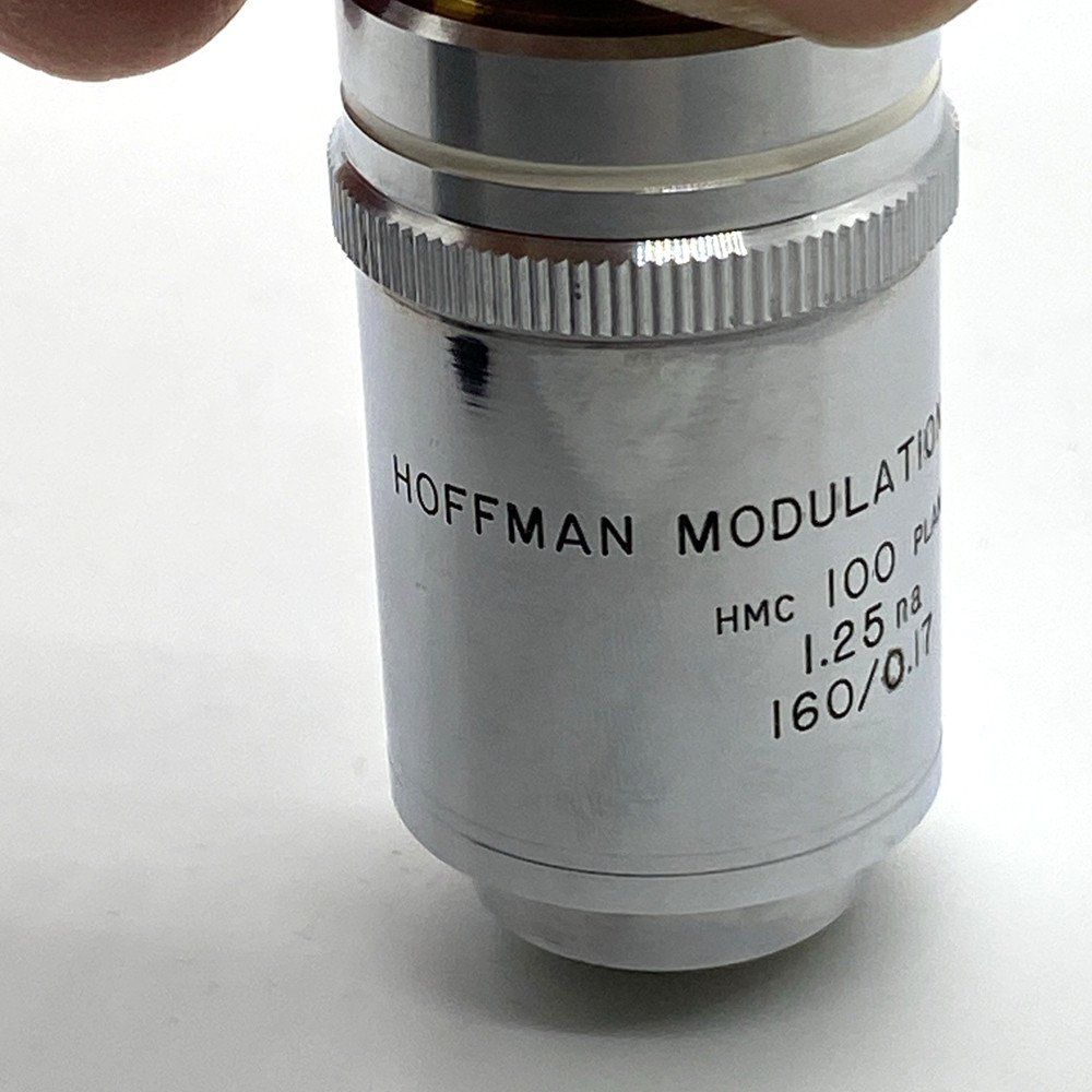 Hoffman Modulation Contrast HMC 100 Plan 1.25 NA 160/0.17 Microscope Objective