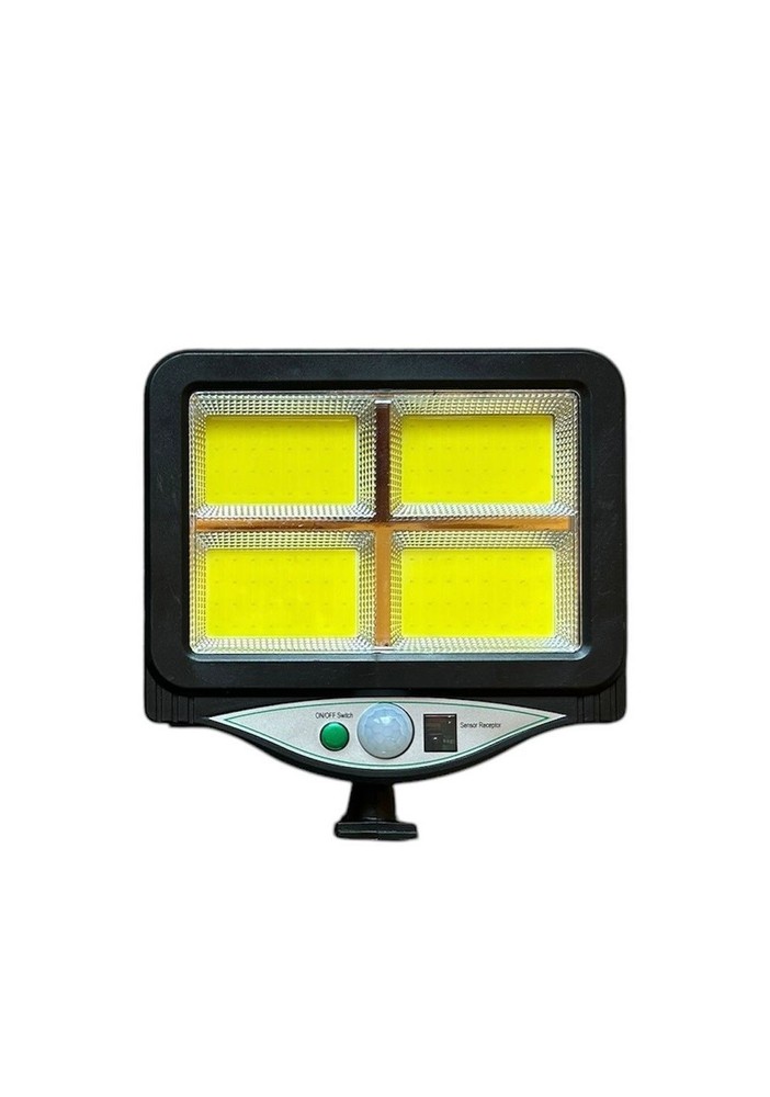 128 LED Solar Spotlight with Motion Sensor Remote Control and Bracket
