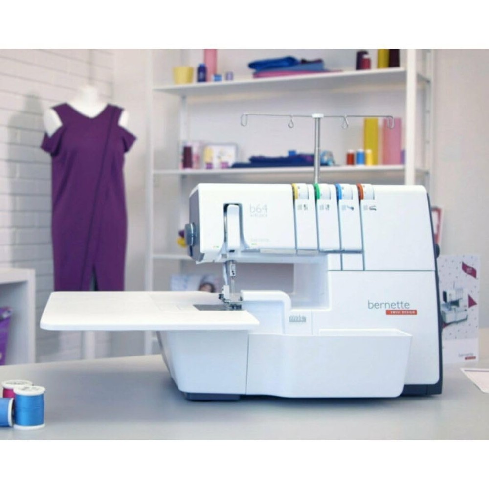 Bernette B64 Airlock Overlocker Sewing Machine with Automatic Air Threader