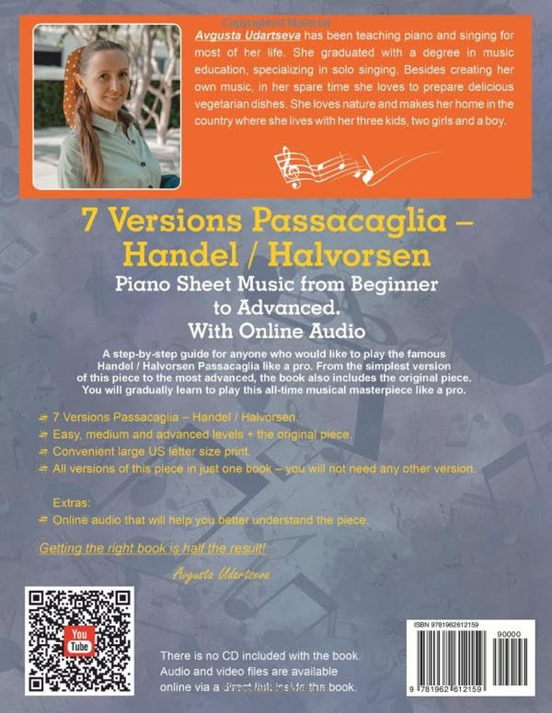 7 Versions Passacaglia – Handel / Halvorsen: Piano Sheet Music from Beginner to