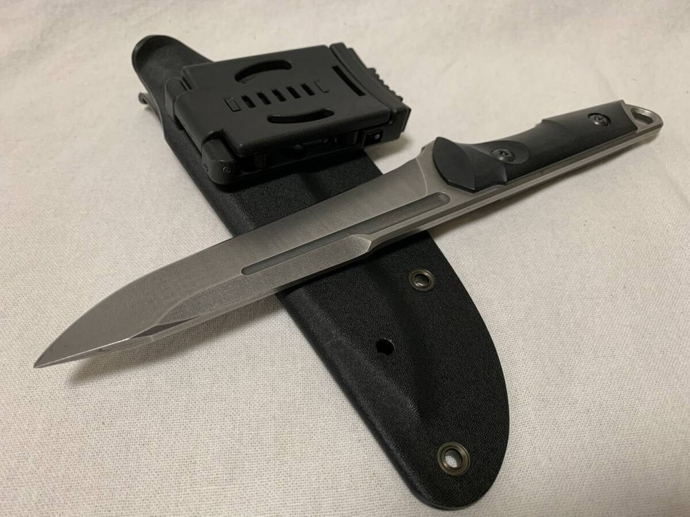 Unused SAMURAI SPIKE Fixed Blade Knife 440C w/Sheath
