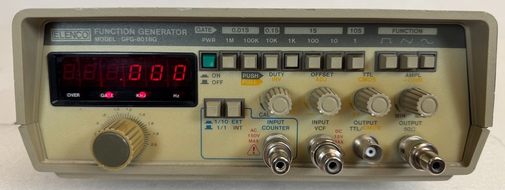 Used - Elenco Function Generator GFG-8016G - FREE SHIPPING