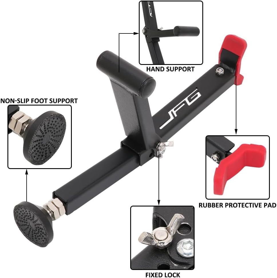 Foldable Universal Motorcycle Lift Stand - Effortless Support for Every Ride