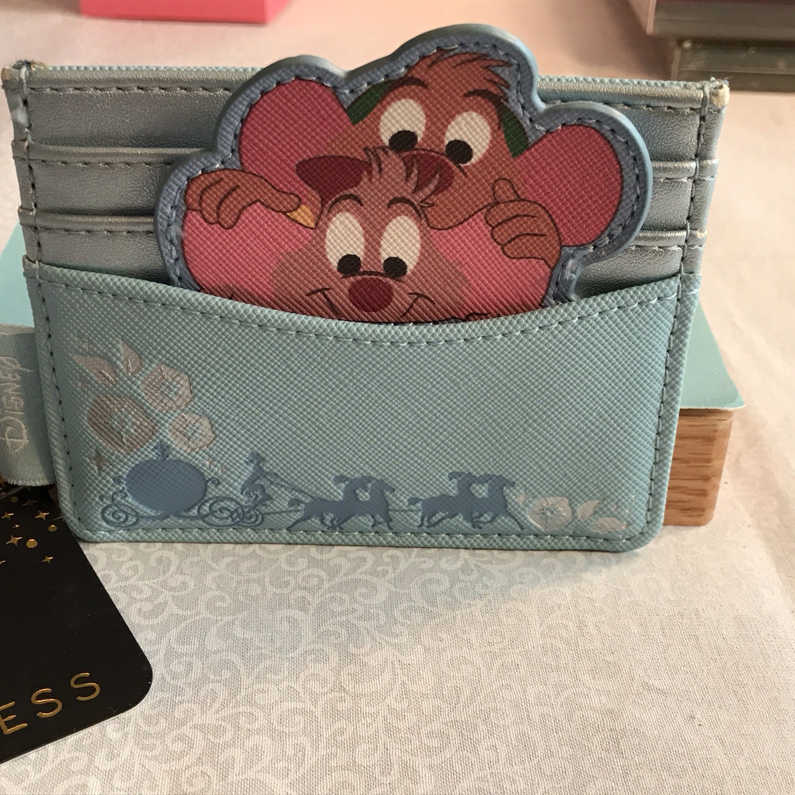 Disney Loungefly Cinderella Gus & Jaq Card Holder New With Tag HTF RARE CUTE