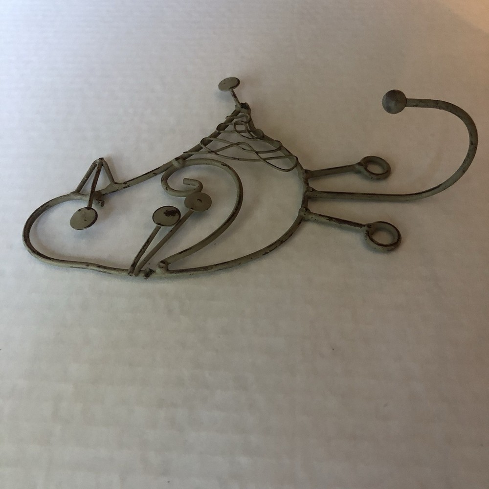 Vintage Wire Bird Hanging Hook 5x6 Approx