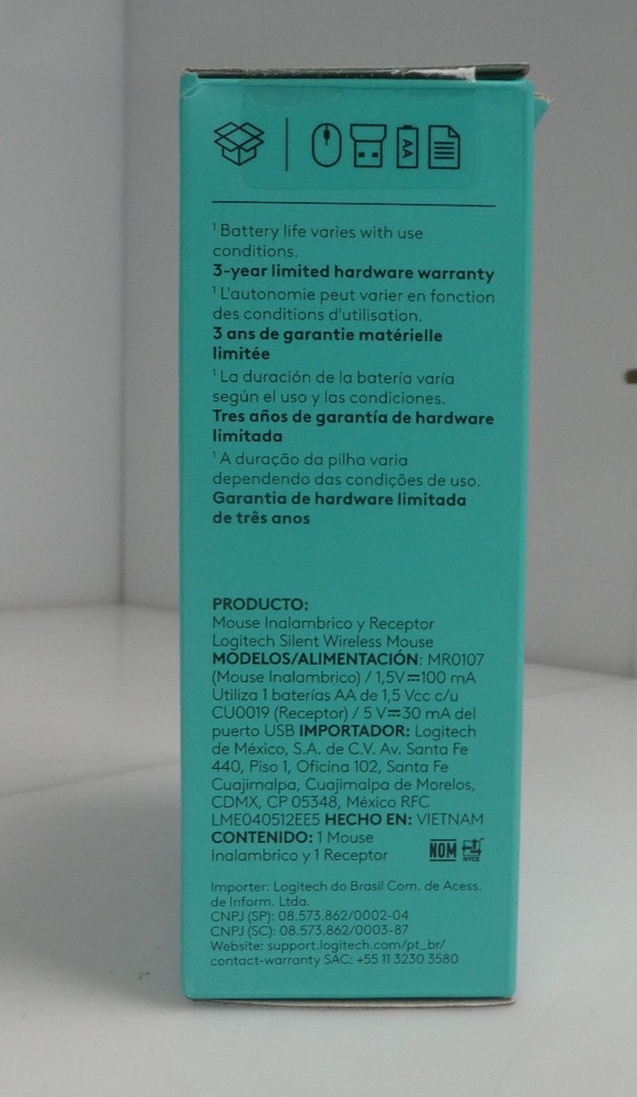 8 PACK Logitech Silent Wireless Mouse Purple 910-007483