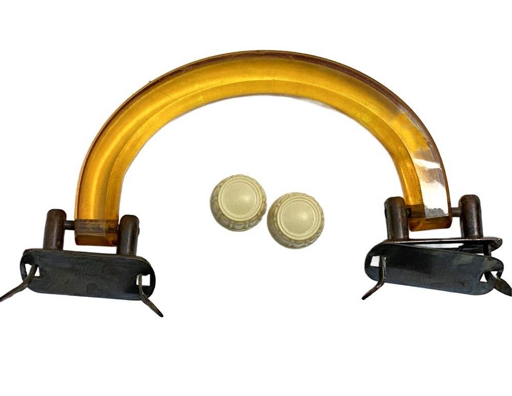 Sparton Model 6-06 Radio Parts – Lucite Handle, Knobs, Dial Face & Pointer +