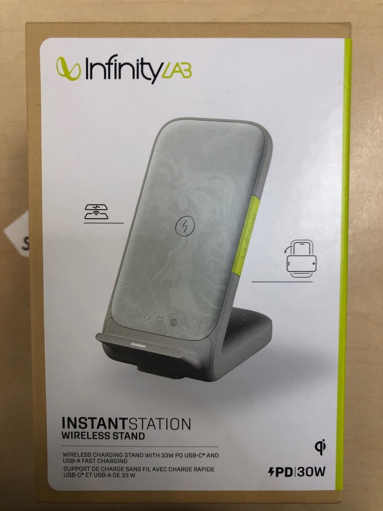 InfinityLab 15W Wireless Charging Stand w/ 33W PD USB-C & USB-A Fast Charging