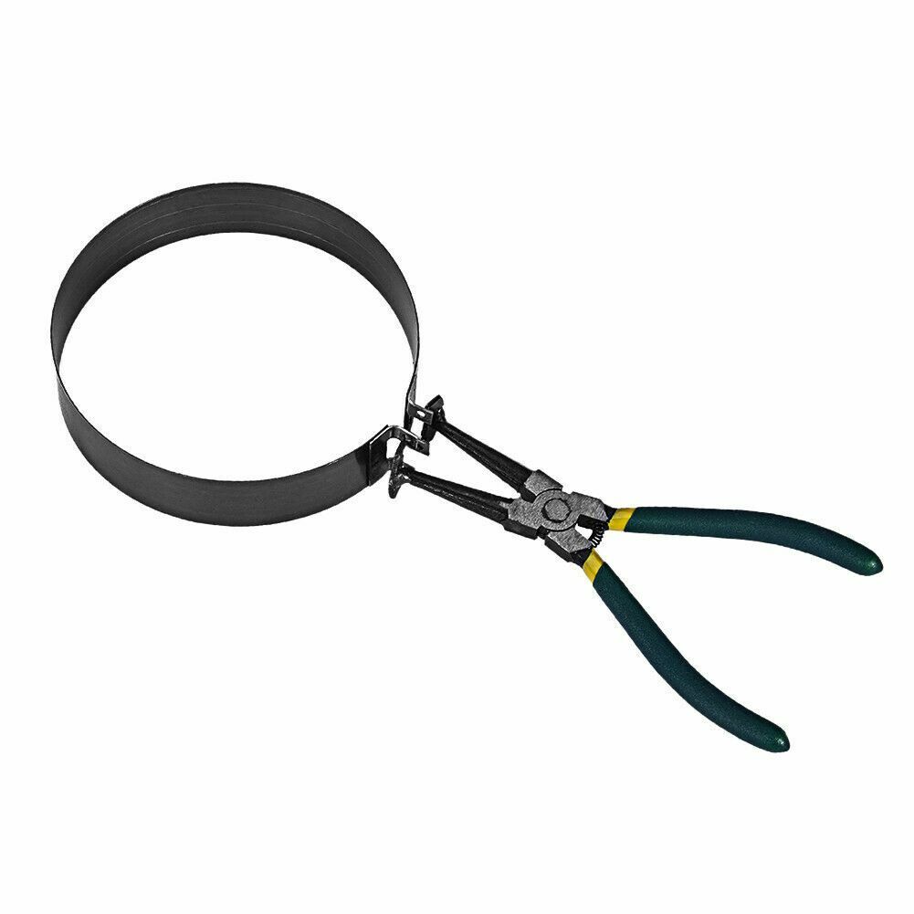 Motorcycle Piston Ring Compressor Cylinder Installer Tool Kit w/ Pliers &14 Band