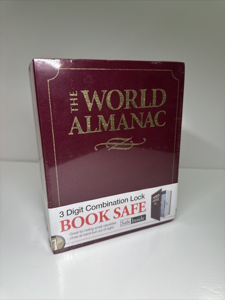 3 Digit Combination Lock Book Safe, Book Safe, hidden lock safe Almanac edition