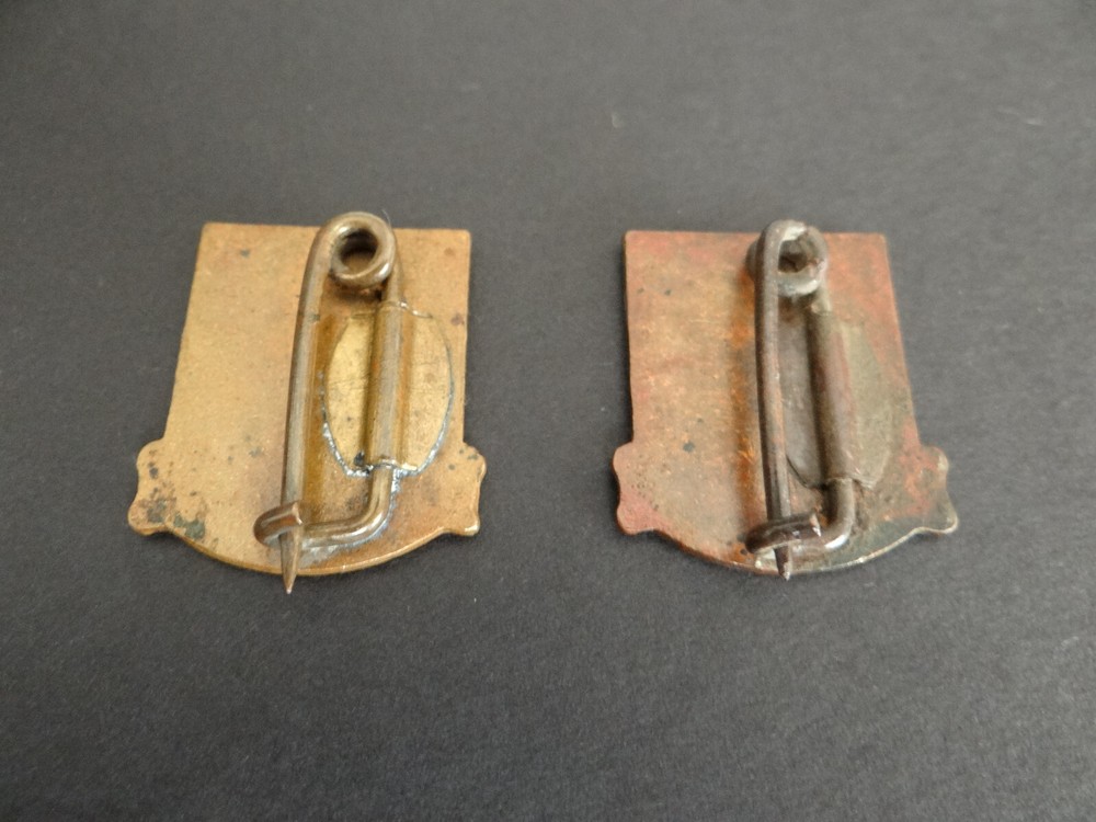 WWII US Army Air Corps Pinback Technical Training Command DUI Crests Pair