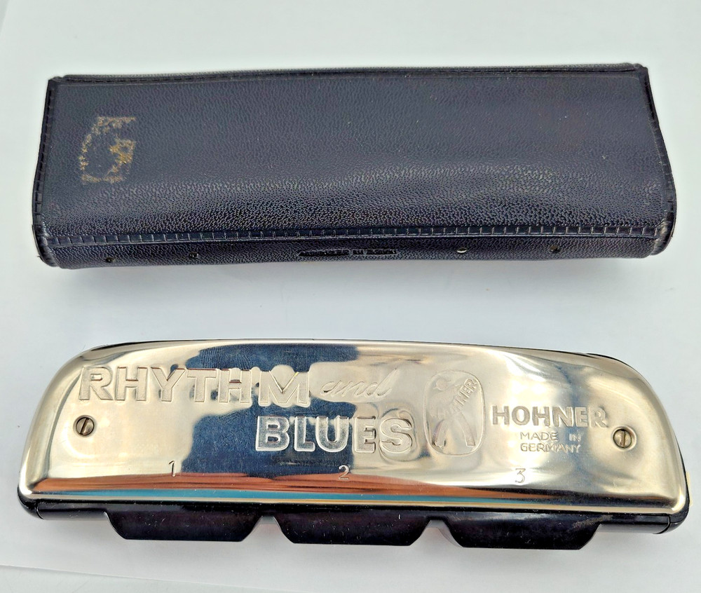 Hohner Rhythm & Blues Harmonica w/ Case & Instructions Made Germany
