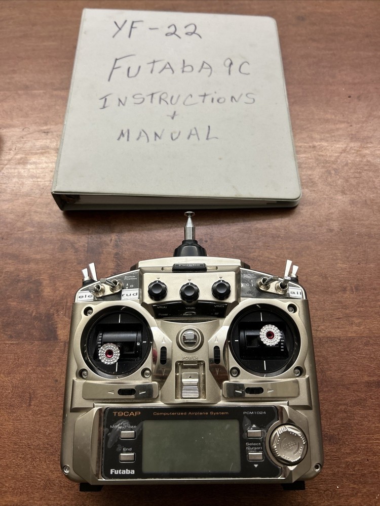 Futaba T9CAP YF-22 9-Channel Computerized RC Transmitter w/manual