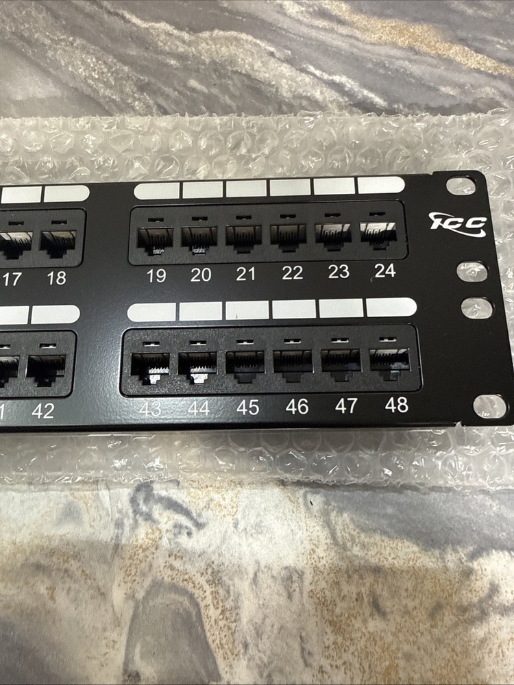 ICC ICMPP04860 PATCH PANEL, CAT 6, 48-PORT, 2 RMS