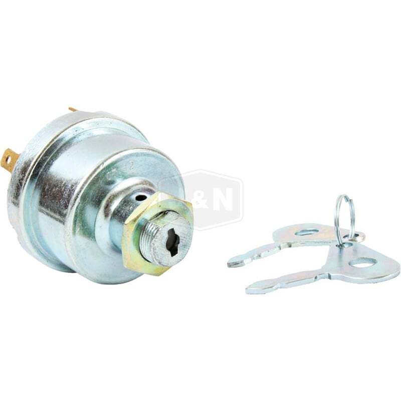 Ignition Switch for Massey Ferguson, Belarus, Pheon - Includes 2 Keys