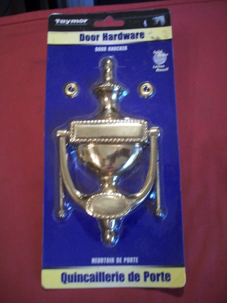 Taymor Solid Brass Door Knocker, NIB