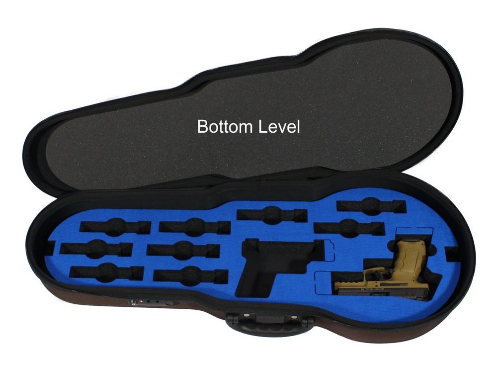 Peak Case Five Handgun Violin Case - Locking