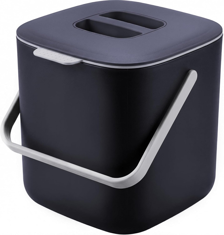 Compost Bin Kitchen Sealed Countertop Compost Bin No Filter Required 0.7Gal