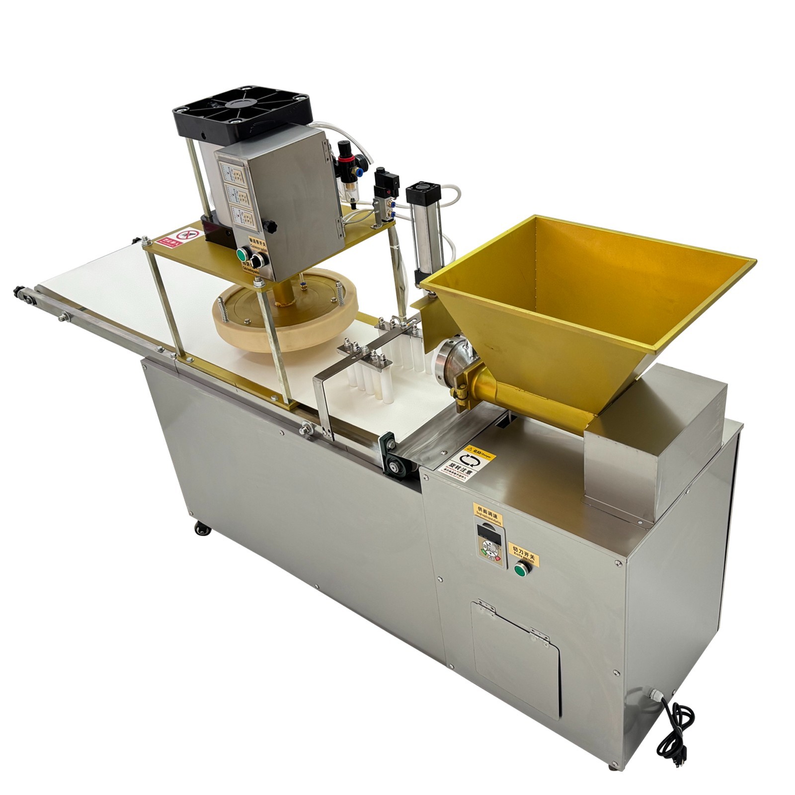 Commercial Auto Dough Divider & Dough Pastry Press Machine W/Air Pump 300-500g