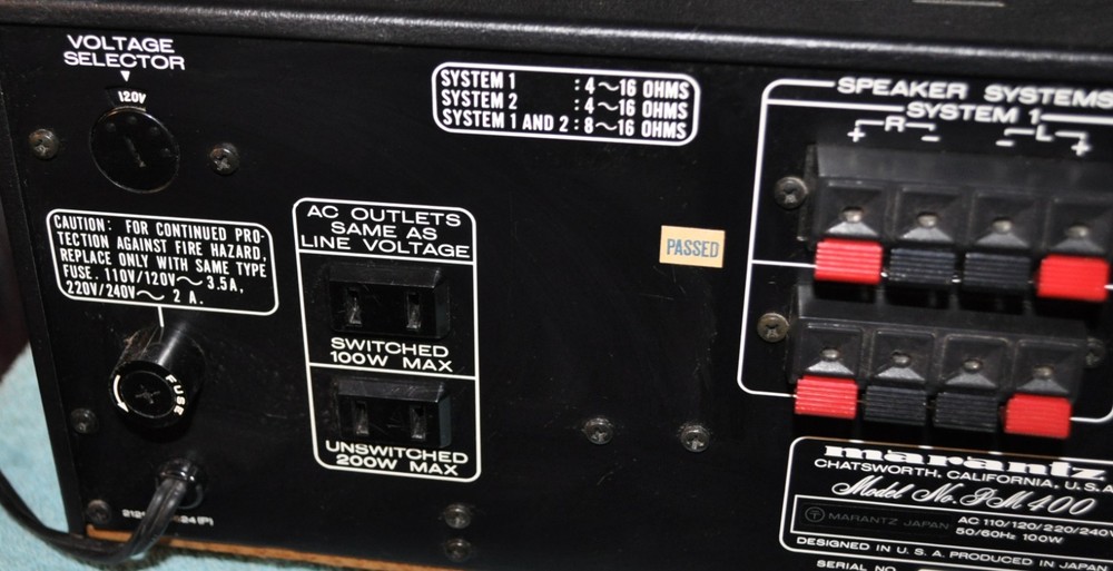 Marantz PM-400 Console Stereo Amplifier **TESTED NICE!**