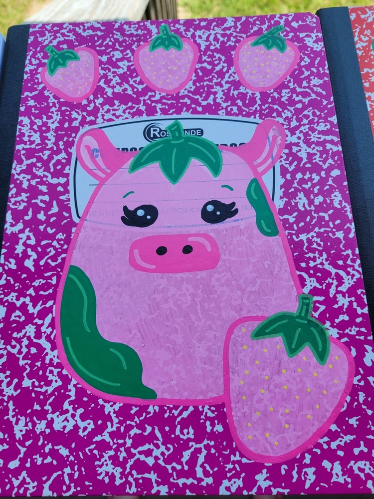 HAND PAINTED Squishmallow Composition Notebooks 5 Pack